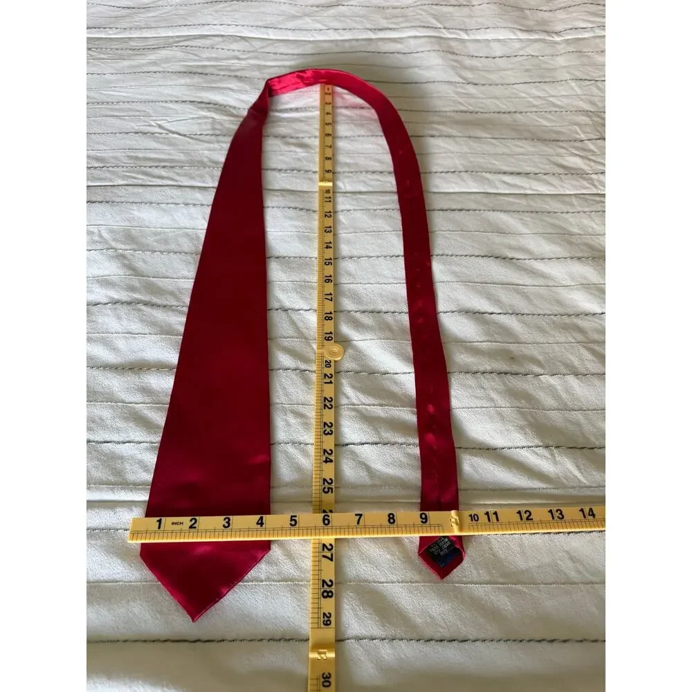 Crimson Red 100% Silk Tie For Men